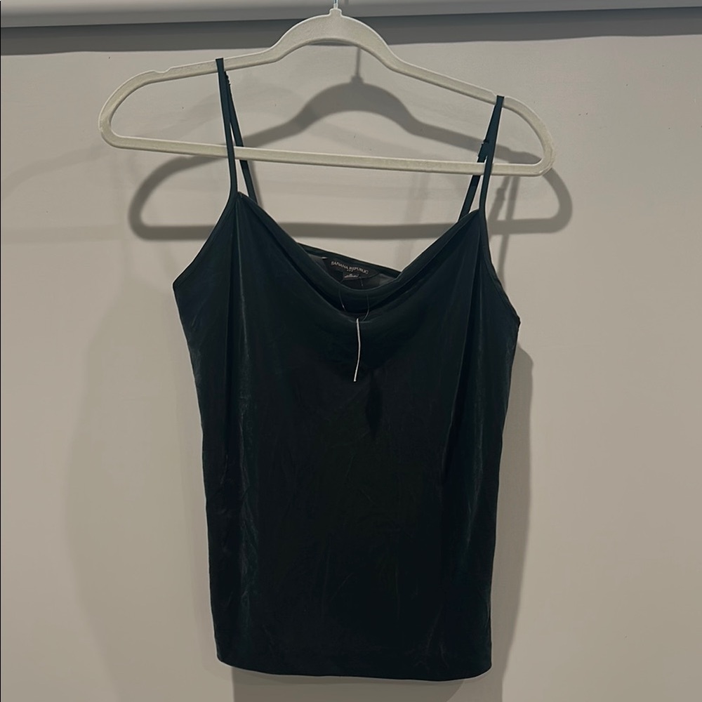 Elegant Green Velour Banana Republic Women's Top